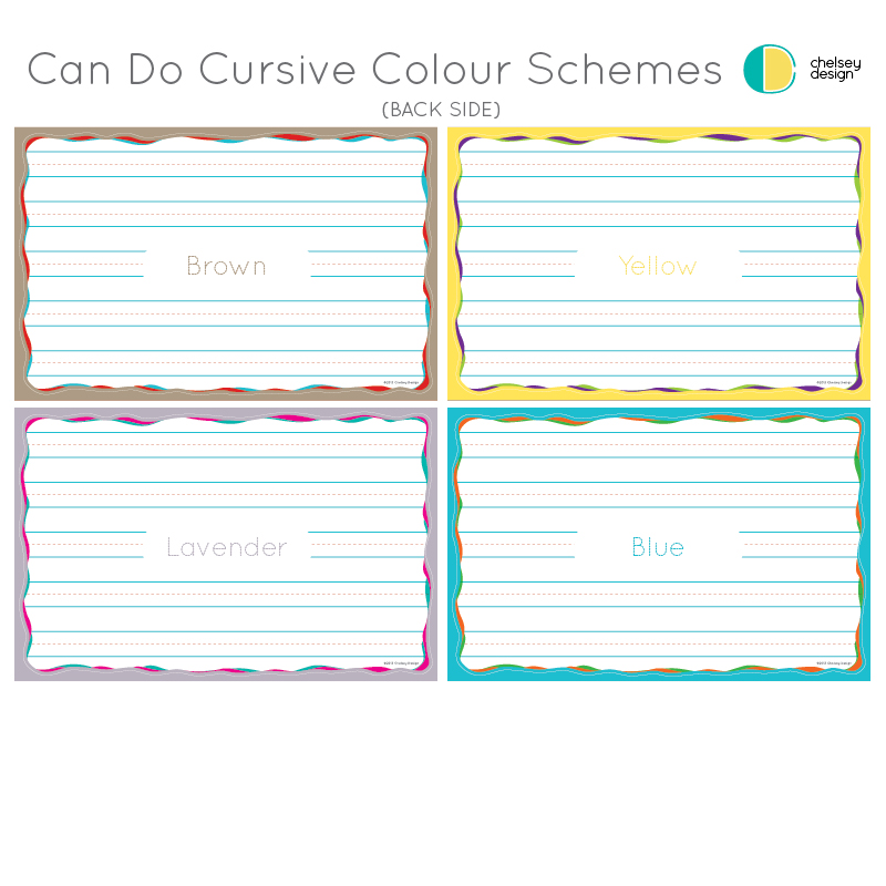 Can Do Cursive Colour Schemes 1