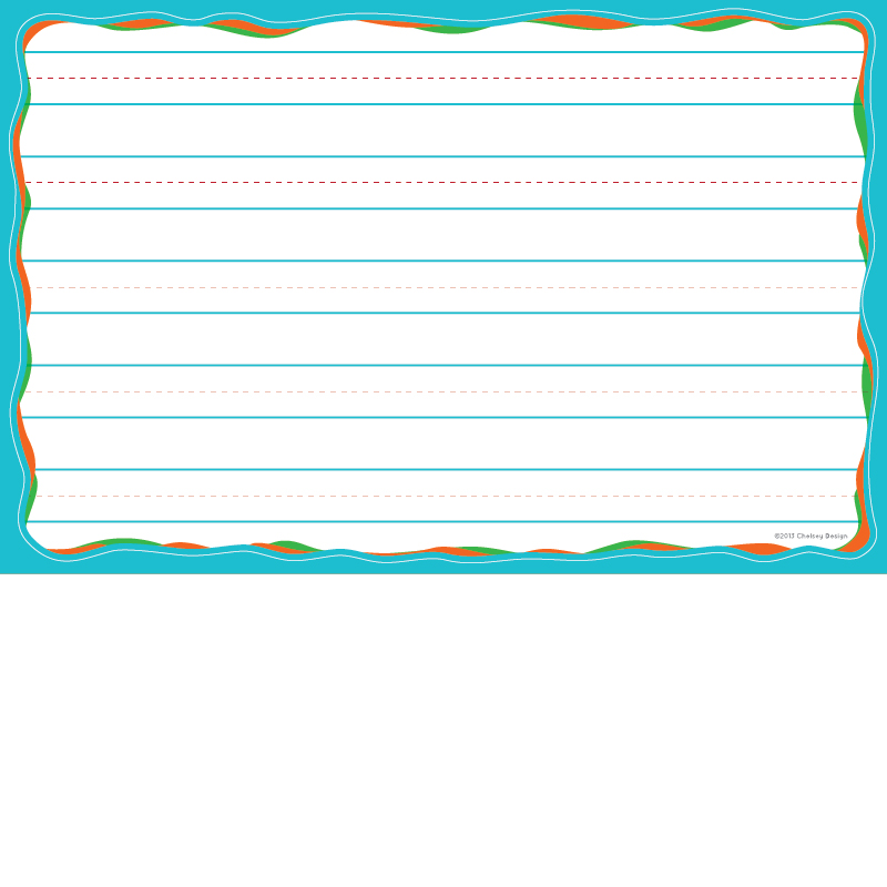 Cursive Writing Blue Lines