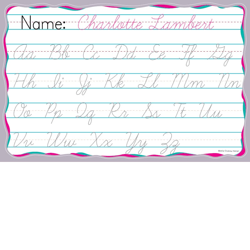 Cursive Writing Lavender