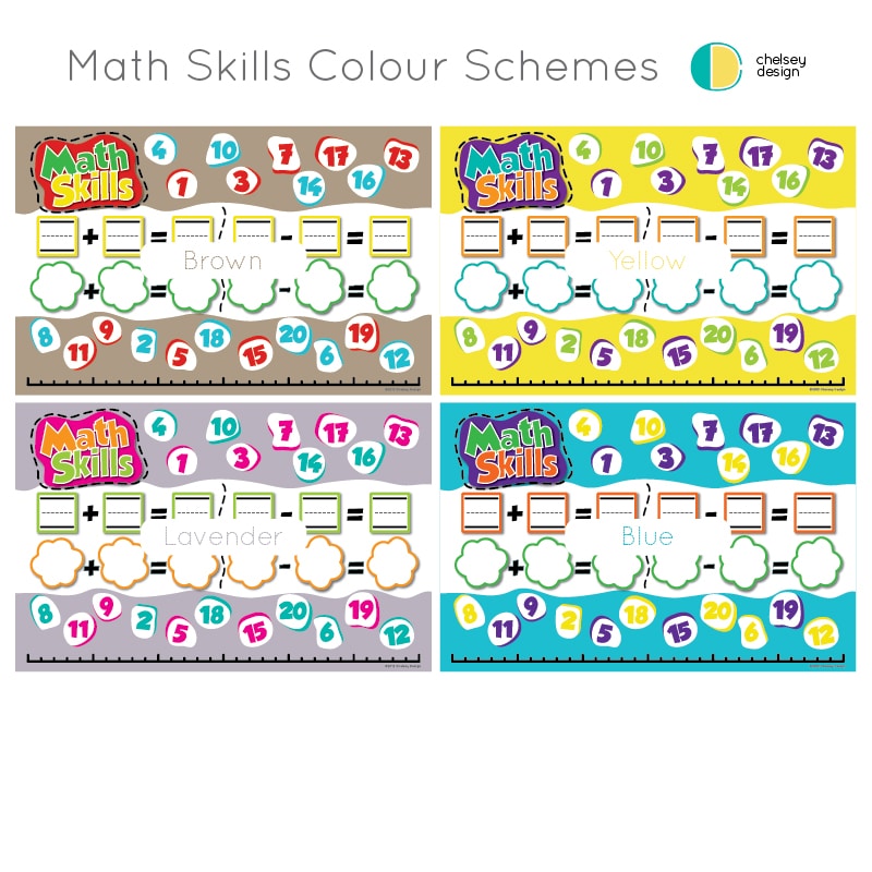 Math Skills 1 Colour Schemes