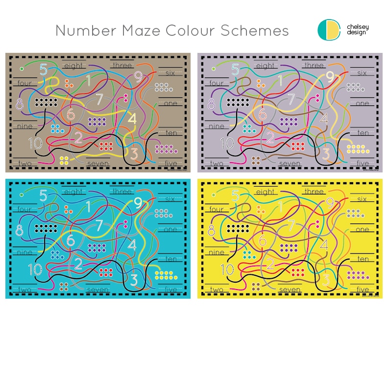 Number Maze Colourschemes 2