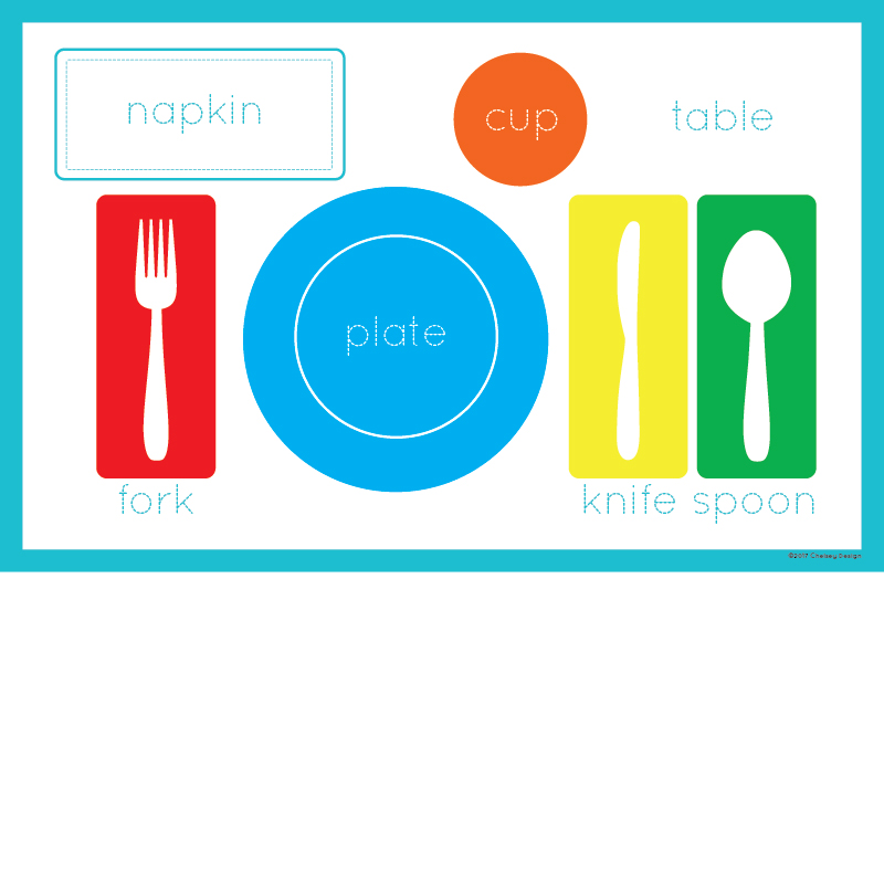 Placesetting Blue