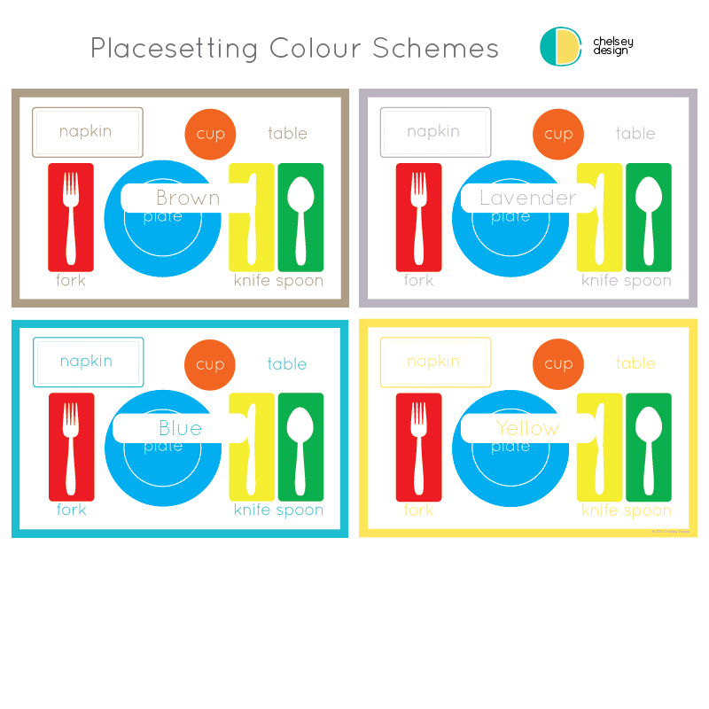 Placesetting Colour Schemes