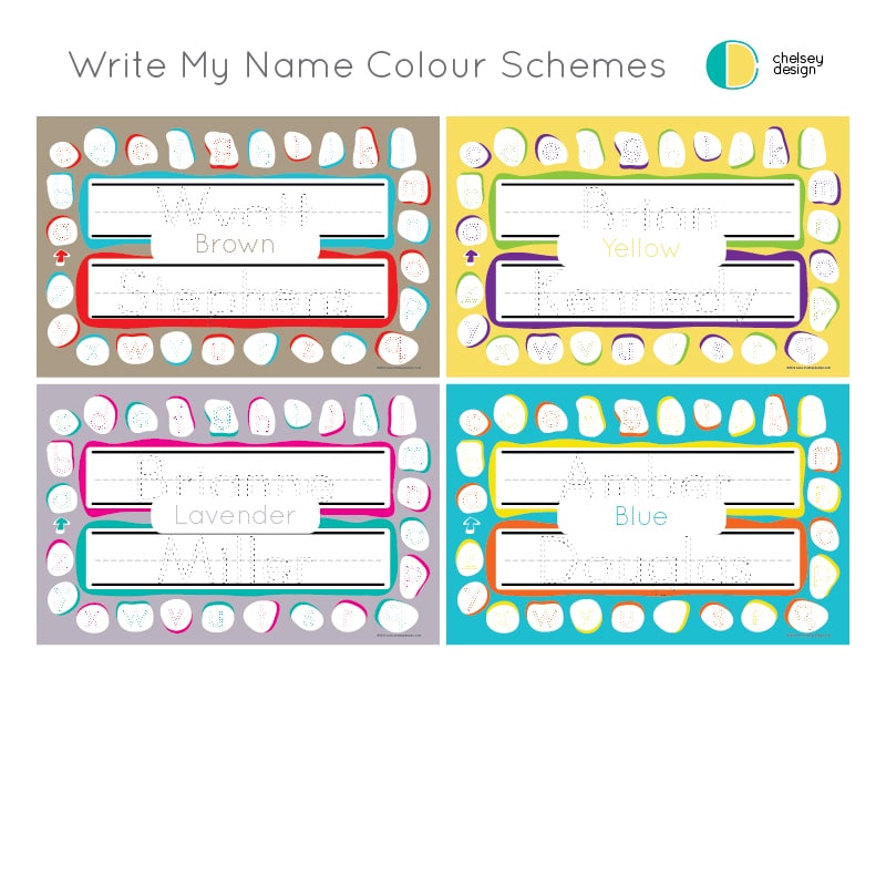 Write My Name Colour Schemes 7