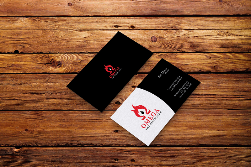 Omega Fire Business Card