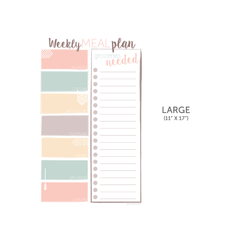 Large Weekly Meal Planner
