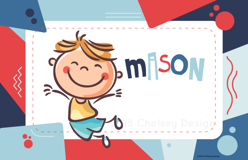 Blue Personalized Placemat