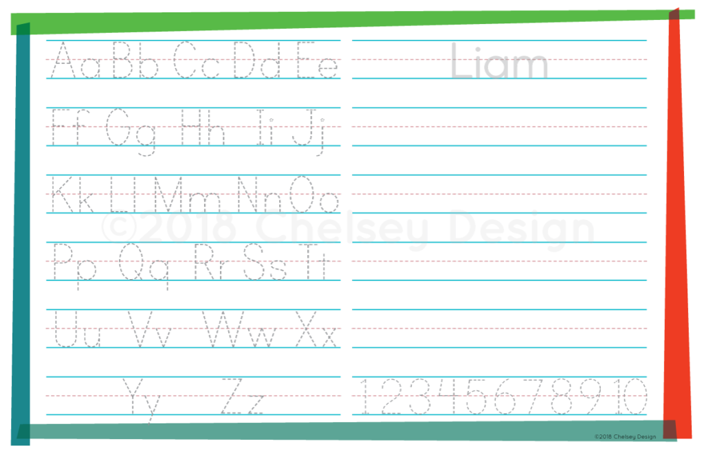Green Personalized Placemat