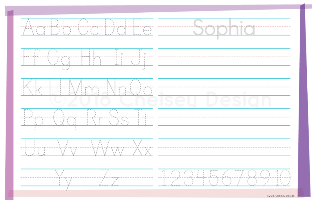 Purple Personalized Placemat