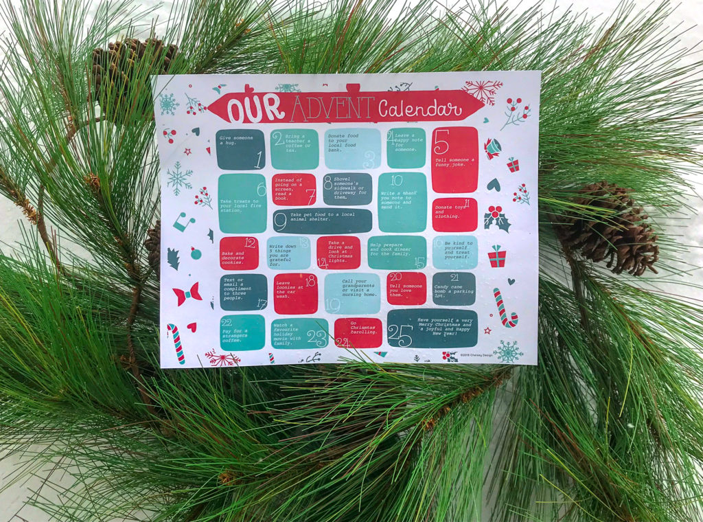 Fillable DIY Advent Calendar 2