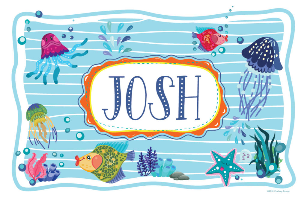 Under the Sea Personalized Placemat Front