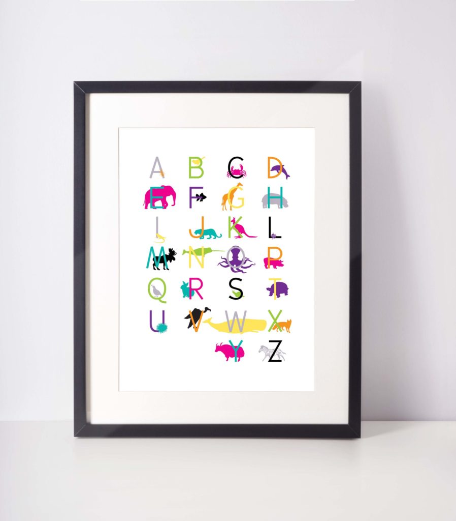 Framed Animal Alphabet 5