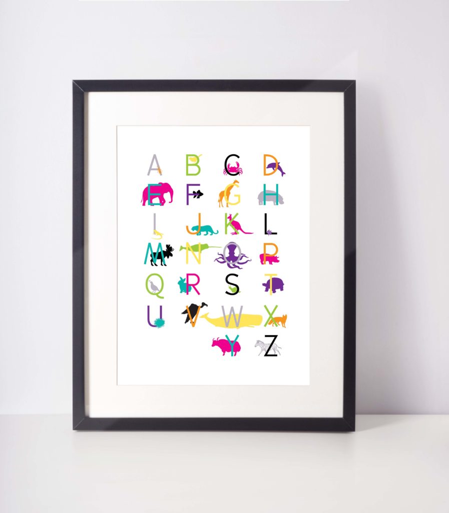 Framed Animal Alphabet 9