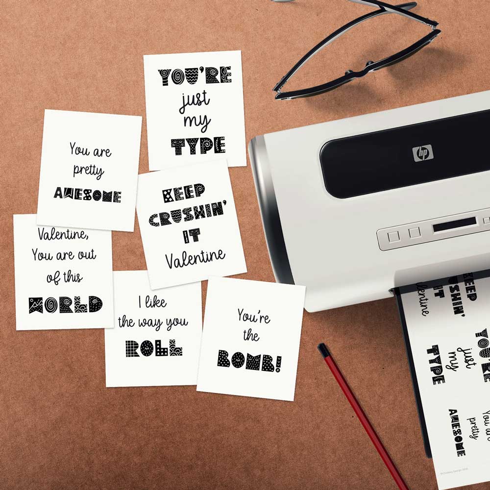 Modern Simple Valentines