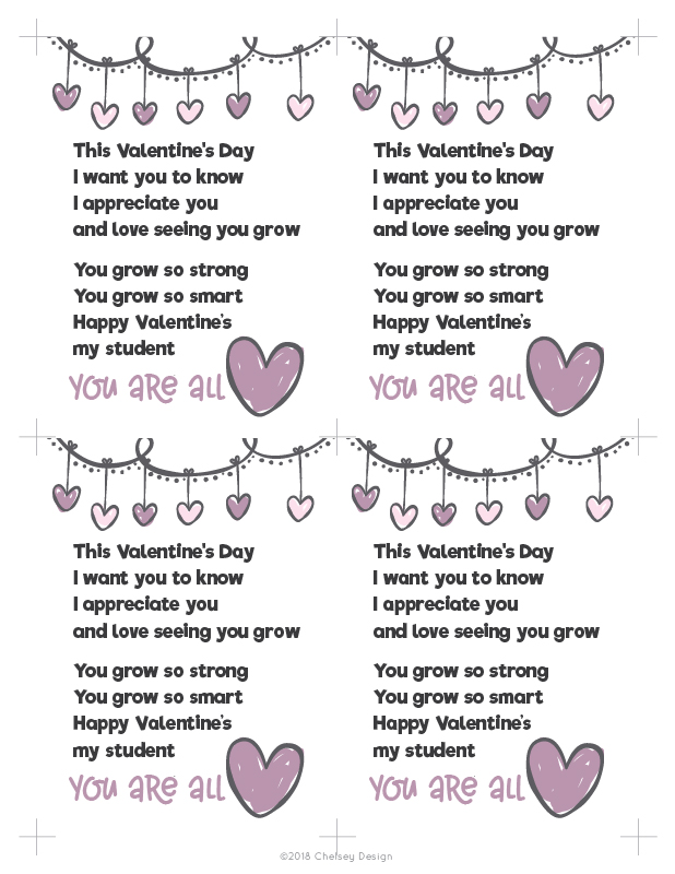 Valentines Cards for Student 8