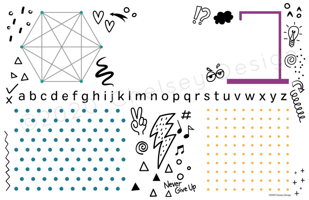 Kids Doodle Games Mat 1