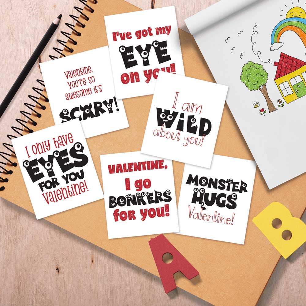Monster Valentines Mock Web