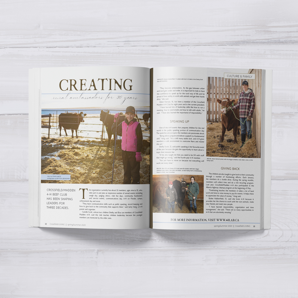 Crossfield Living Mag 4H Club