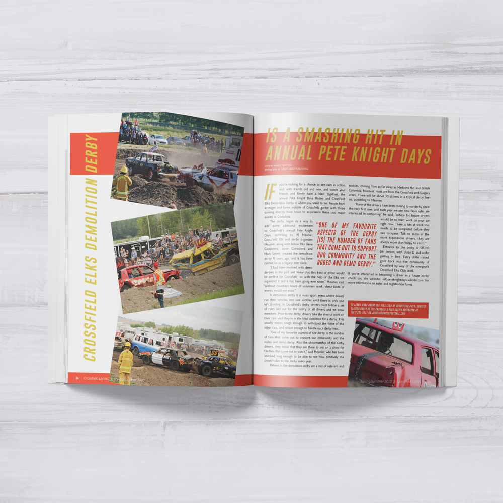 Crossfield Living Mag Demolition Derby