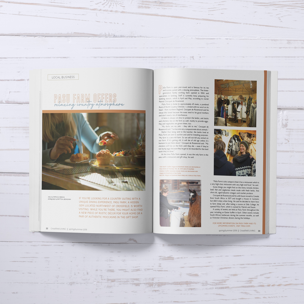 Crossfield Living Mag Pasu Farms