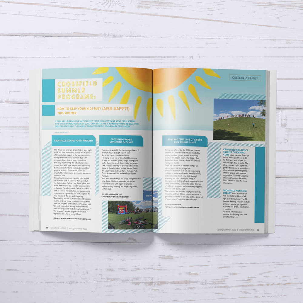 Crossfield Living Mag Summer Programs