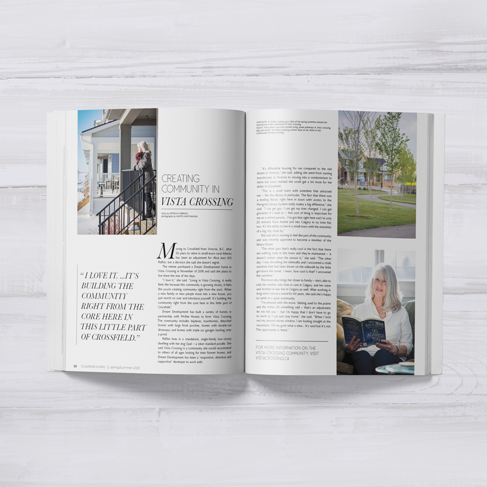 Crossfield Living Mag Vista Community