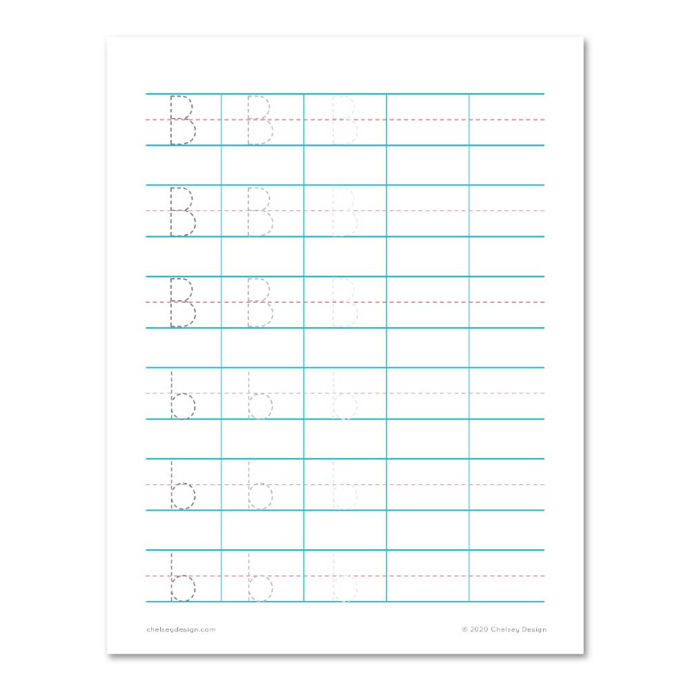 Alphabet and Number Practice Printable 3