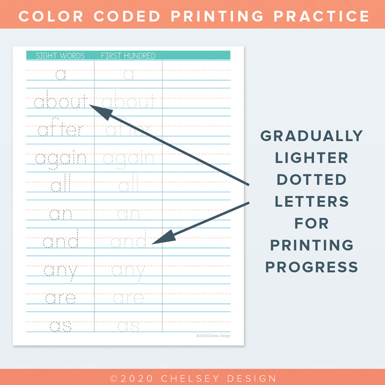 Sight Words First 100 Printable 7