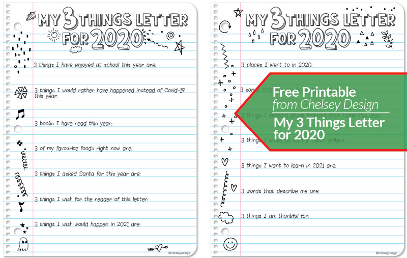 My 3 Things Letter 2020 1