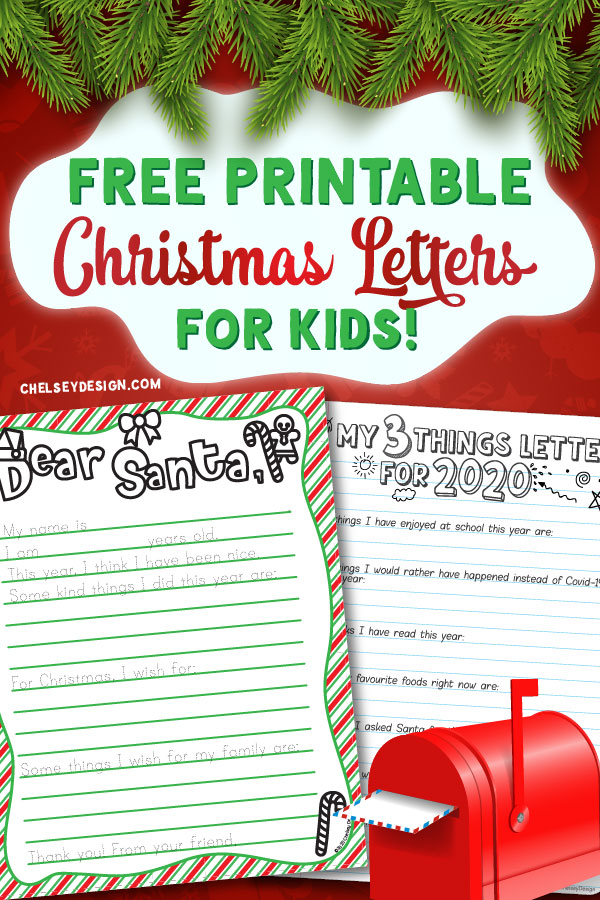 Printable Christmas Letters for kids