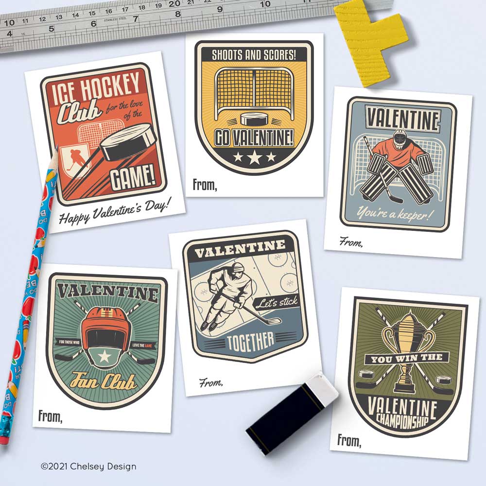 Hockey Valentines Cards 1