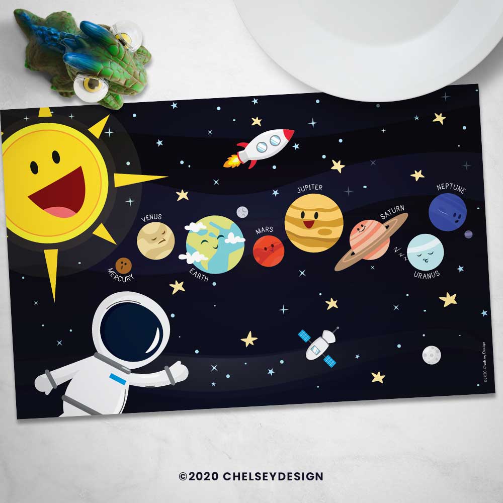 Outer Space Personalized Placemat 2