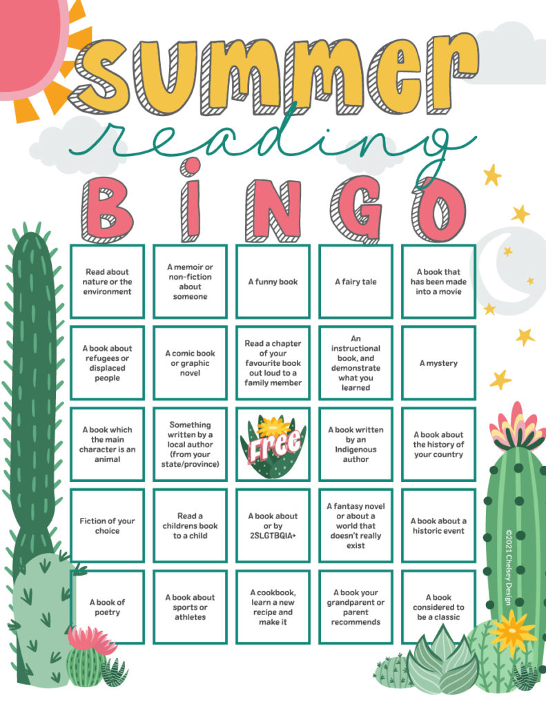 Summer Reading Bingo by Chelsey Design
